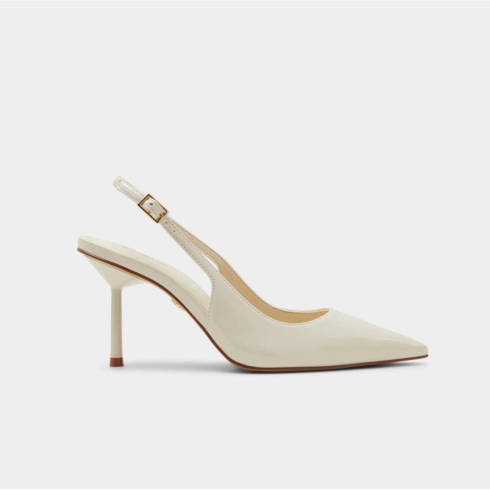 ALDO Seralina Cream Beige Slingback Closed Toe Heels